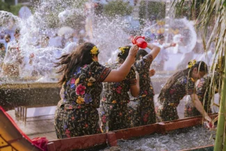 fiesta del agua en tailandia