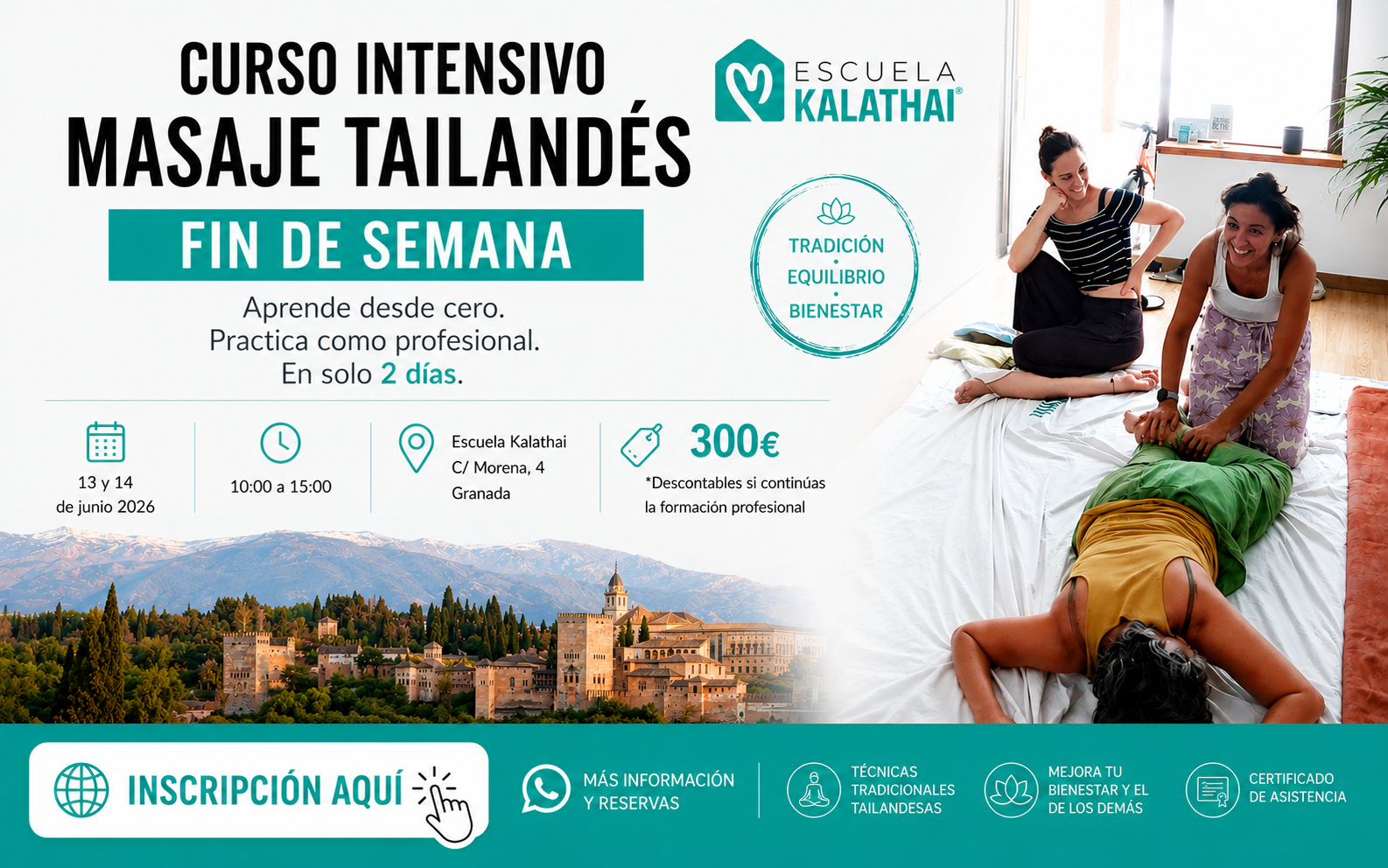curso profesional de masaje